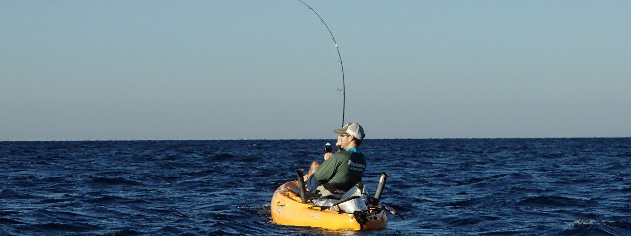 Fighting from a Kayak, Florida Gulf Coast