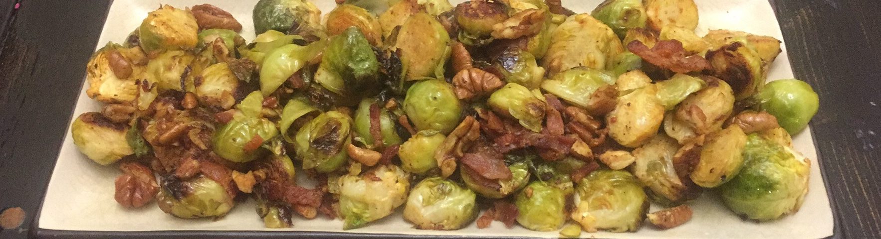 Spicy Brussels Sprouts with Bacon and Pecans