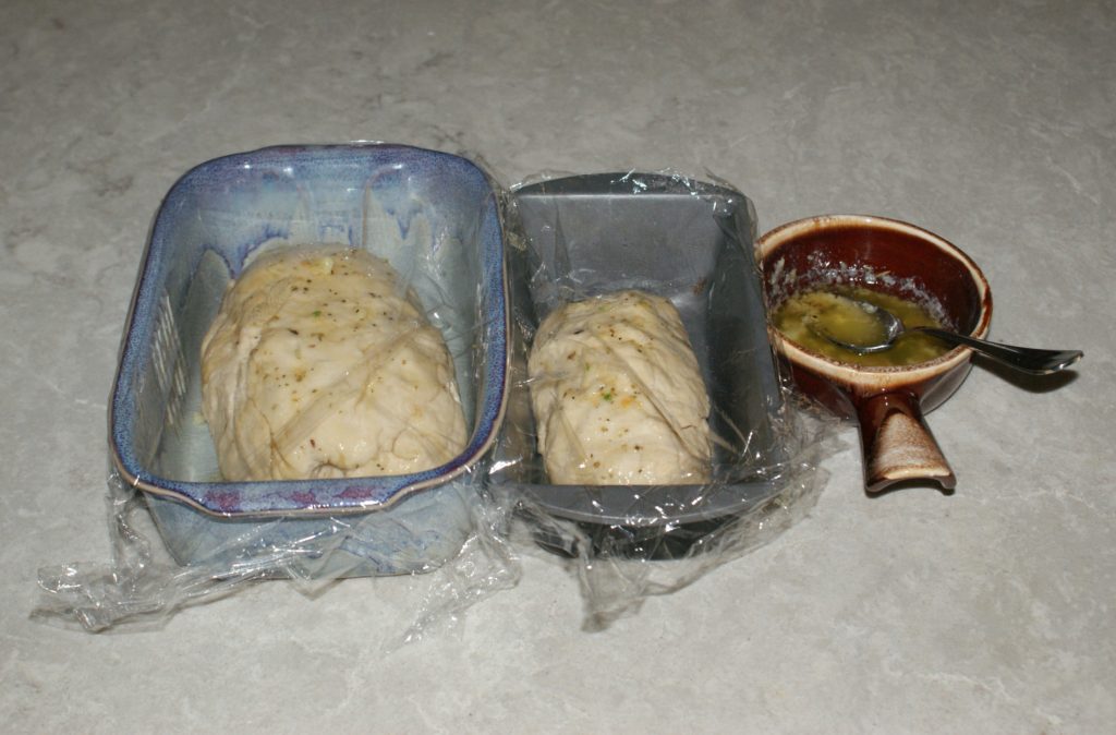 Garlic Bread Proofing and Topping